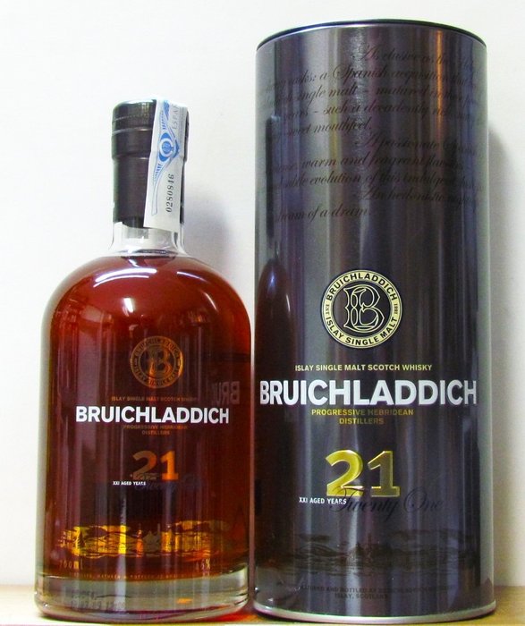 Bruichladdich 21 years old - Twenty One - Original bottling  - b. 2009  - 700毫升