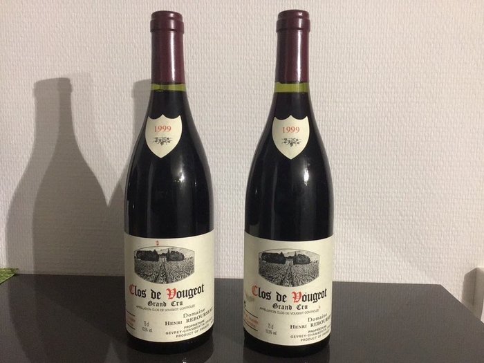 1999 Domaine Henri Rebourseau - Clos Vougeot Grand Cru - 2 Bottles (0.75L)