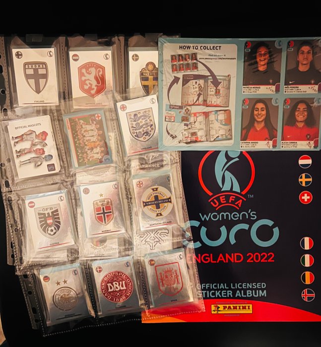 Panini - Women's Euro 2022 England - Empty album + complete loose sticker set