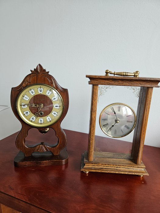 2个老式钟表  (2) - 木 - 1960-1970