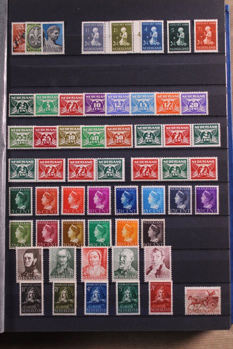 Países Bajos 1937/1992 - Colección en libro de stock.