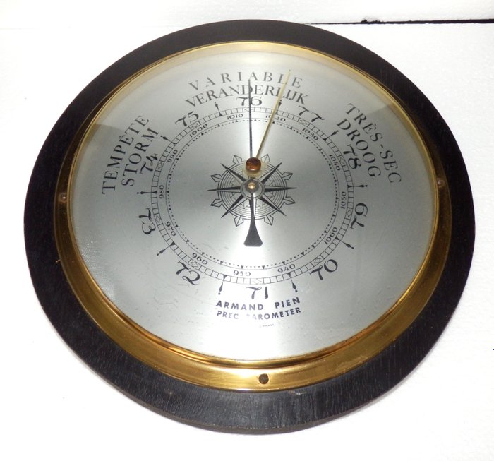 Armand Pien - Precision Barometer - Barometer - Glas, Holz
