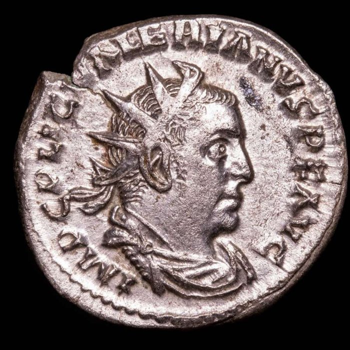 罗马帝国. 瓦莱里安一世（公元253-260）. Antoninianus Minted in Rome, 255-256 A.D.  LIBERALITAS AVGG  (没有保留价)