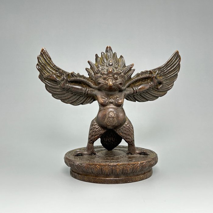 金翅鸟雕像 - 铜 - 尼泊尔 - 现代的
