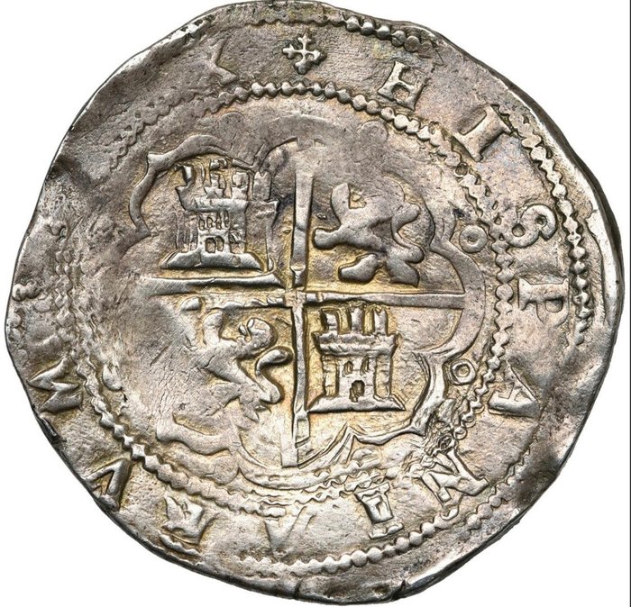 Spanien. Felipe II (1556-1598). 8 Reales ND. Toledo?
