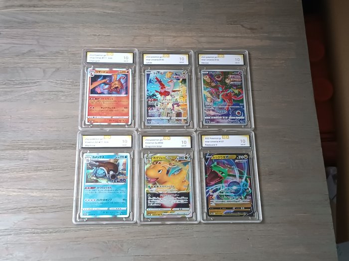 Pokémon - 6 Card - 6 graded cards