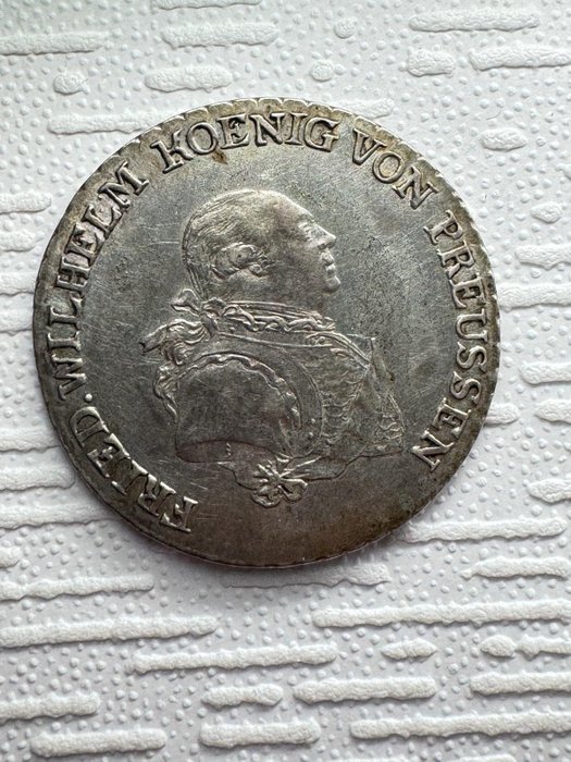 德國，普魯士. Friedrich Wilhelm II. 1786-1797. 1/3 Thaler (taler) 1791-A.  (沒有保留價)