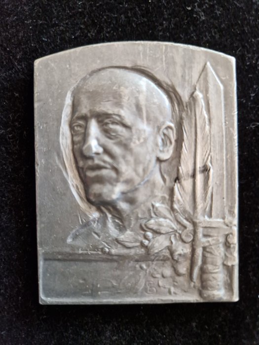 Italien - Medalj - Placca di Gabriele d'Annunzio poeta e Ardito della Grande Guerra
