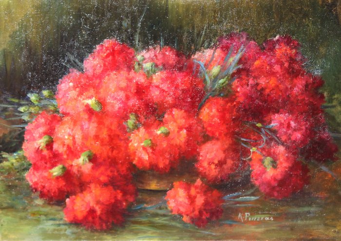 Antonia Ferreras Bertrán (1873-1935) - Bodegón floral