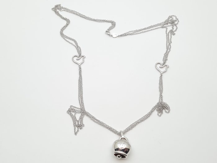 Chantecler - 2-delige sieradenset - Collana Chantecler tripla in argento 80 cm e ciondolo Et Voilà Zilver 