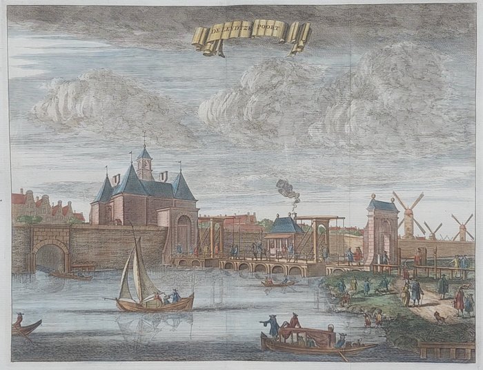 Holland, Byplan - Amsterdam, Leidsepoort, Leidse Plein; Jan Wagenaar/I. Tirion - 1760