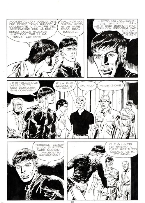 Diso, Roberto - 3 Original page - Mister No #42 - "i giorni del terrore" - 1976