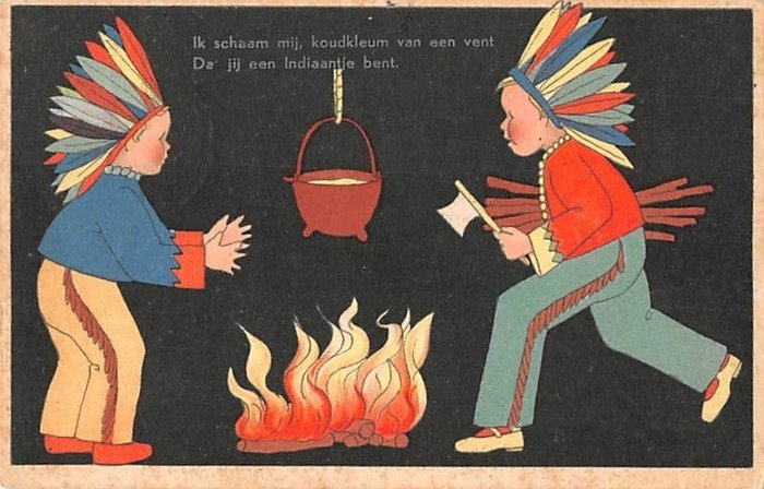 Kinderkarten mit einem Reim oder Gedicht - Postkarte (120) - 1940-1970
