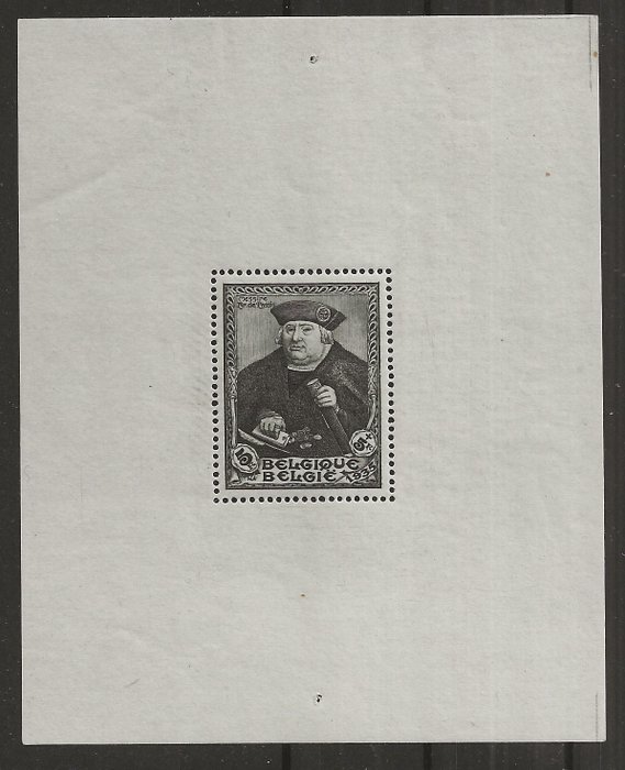 Belgium 1935 - Blokk Tassis (Siteb) bélyegző nélkül - OBP/COB BL4A