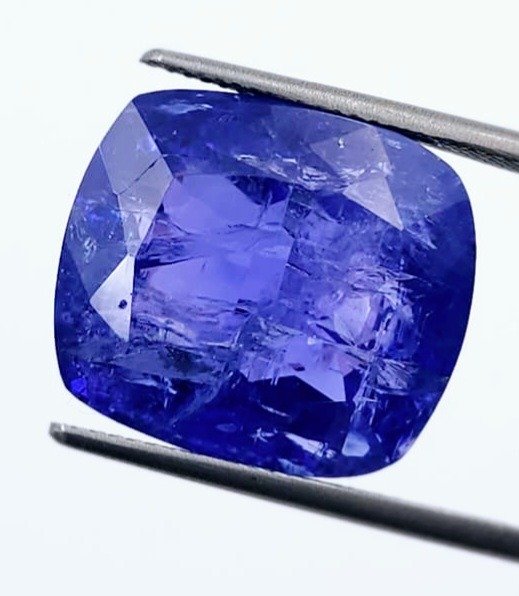 blå fiolett Tanzanitt - 25.59 ct