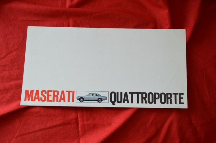 Brochure - Maserati - Maserati Quattroporte brochure catalogue prospekt folder 1968
