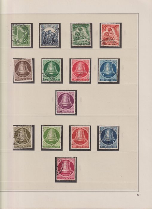 Berlin 1848/1975 - 0014/ En samling frimerker i to Safe Dual-album. - Michel