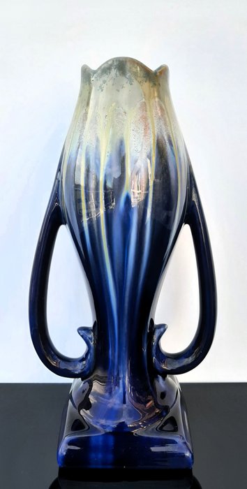 des Faïenceries de Thulin - Grote Art Nouveau vaas - Vaas met dubbele oren -  nr. 30  - Keramiek