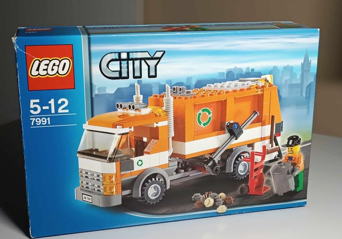 Lego - 7991 - LEGO-  - City Classic - śmieciarka - Unikat 2007 rok - pudełko + instrukcja