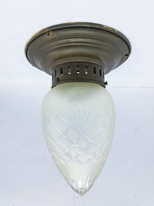 Druppel - Lâmpada (2) - Luz de teto - Latão, Vidro