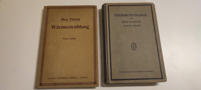 Max Planck - Thermodynamik - sechste auflage - 1921