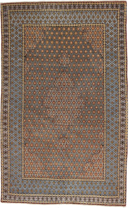 Semi-Antique Qom Persian Rug - 状况极佳且非常耐用 - 小地毯 - 225 cm - 140 cm