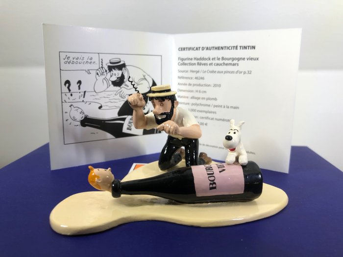 Tintin Réf 42246 - Figurine Haddock et le Bourgogne vieux - Hergé - Moulinsart - Tintin