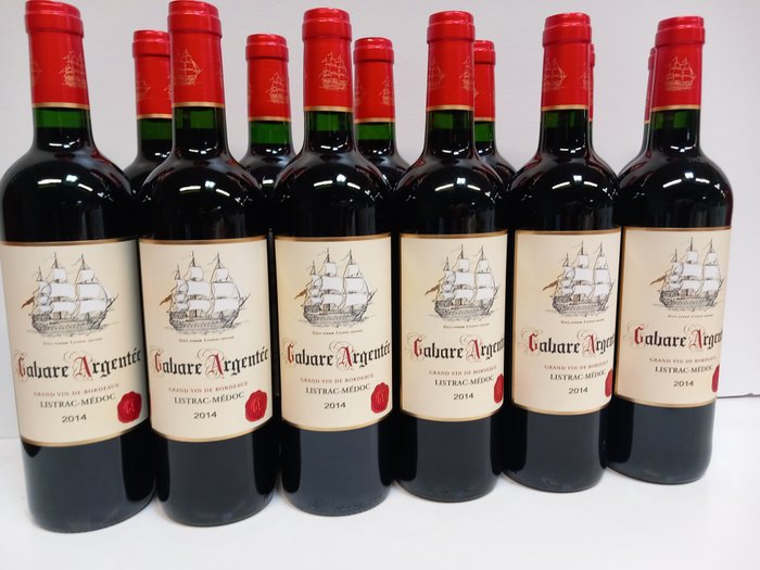 2014 Gabare Argentée Listrac-Médoc - 利斯特拉克-梅多克 - 12 Bottles (0.75L)