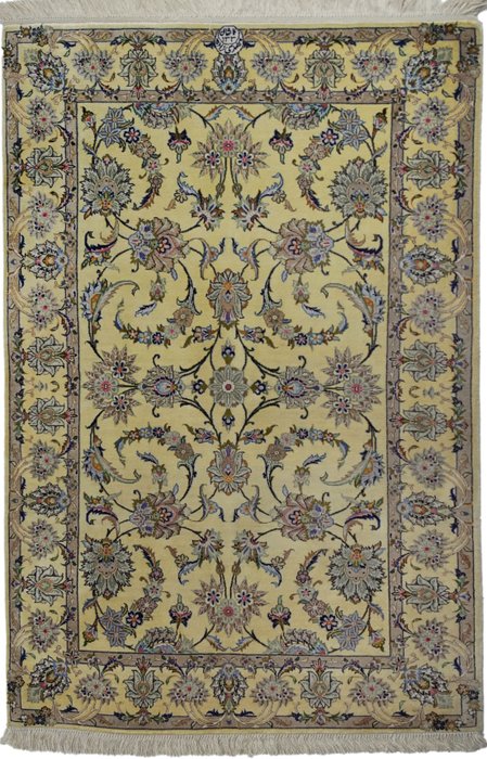 Kashan Exklusive - Seidenteppich - Signiert - 地毯 - 116 cm - 76 cm