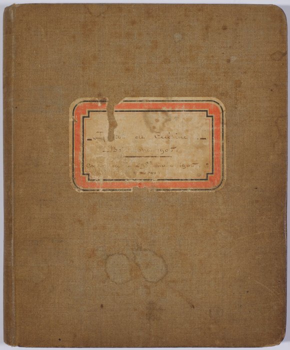 Collective - Livre manuscrit de recettes de cuisine - 1900-1905