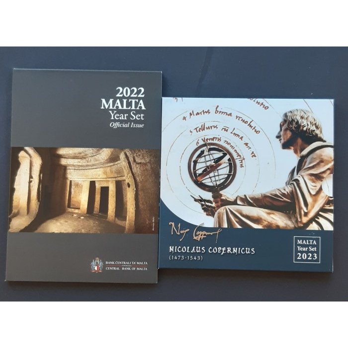 Malta. Year Set (FDC) 2022/2023 (2 sets)  (Ingen reservasjonspris)