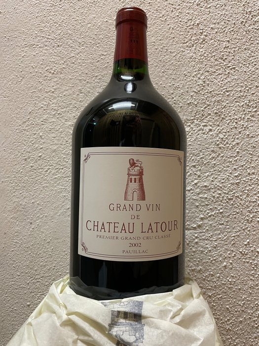 2002 Château Latour - 波雅克 1er Grand Cru Classé - 1 Double magnum(波爾多)/ Jeroboam(勃艮第) 四個標準瓶 (3L)