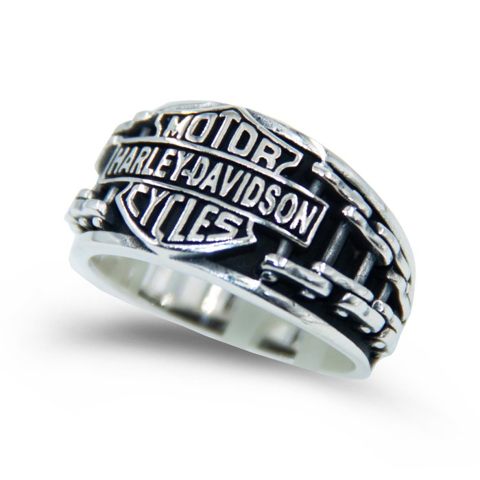 戒指 - Harley-Davidson - Harley Davidson Themed Handmade Silver Ring - 925 Silver
