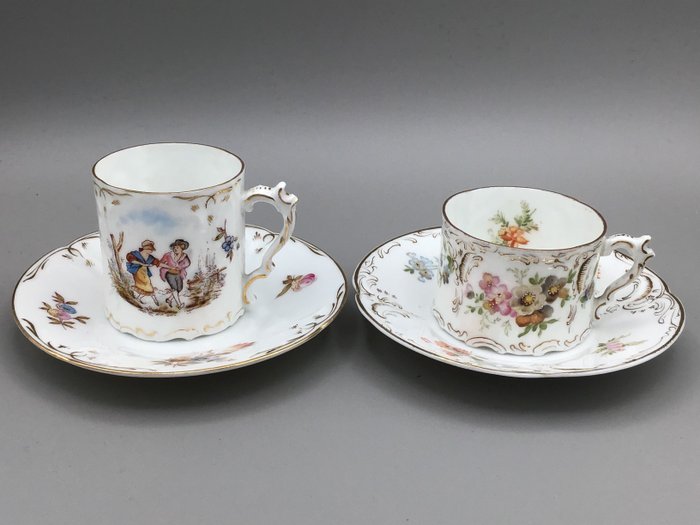 Rosenthal - 杯子和碟子 (2) - Sanssouci - 瓷