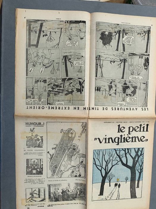 Petit Vingtième 52/1934 - Rare Fascicule Non Découpé - Grande feuille A1 pliée - 1934