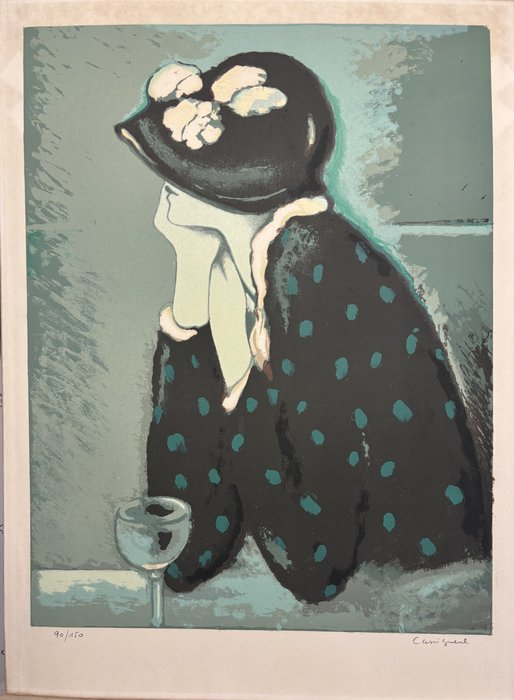 jean-Pierre Cassigneul (1935) - Élégante au chapeau
