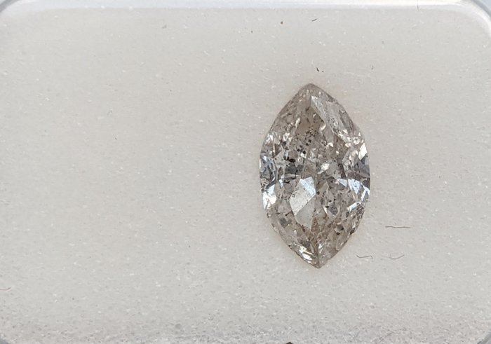鑽石 - 1.00 ct - 欖尖形 - H(次於白色的有色鑽石) - SI3, No Reserve Price