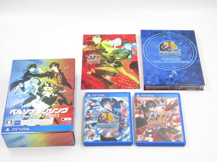 Atlus - Persona Dancing Deluxe Twin Plus ペルソナ ダンシング デラックス ツインプラス Soundtrack set Limited BOX Japan - PlayStation Vita (PS VITA) - Videospiel-Set (1) - In Originalverpackung