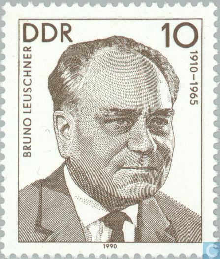 Briefmarken - DDR - Bruno Leuschner Größeres Foto