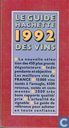 Le guide hachette 1992 des vins