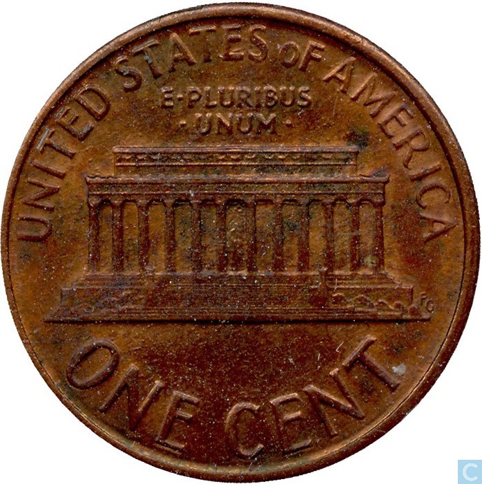 coins - united states - usa 1 cent 1987 d