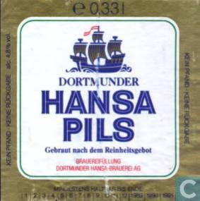 Dortmunder Hansa Pils Dortmunder Hansa Brauerei Catawiki